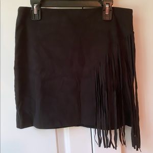 Forever 21 Suede Fringe Skirt